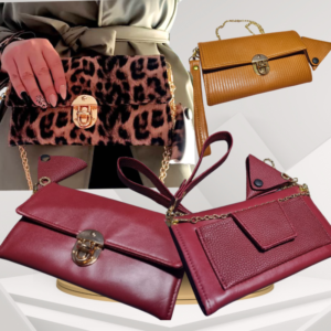 Sac et Porte-monnaie original double face 2pieces en cuir🔥