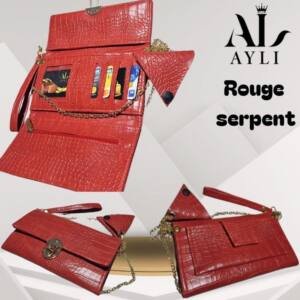 sac et porte monnaie original لحمل البطاقات والنقود والهاتف والمفاتيح  double face ومن قطعتين