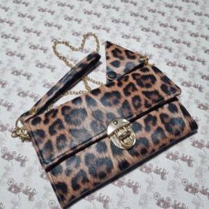 Sac et Porte-monnaie original double face 2pieces en cuir🔥